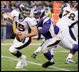 Tim Tebow against the Minnesota Vikings on 12/04/11