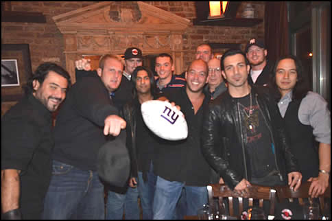 The Band Eve To Adam Celebrates the Victory of the NY Giants