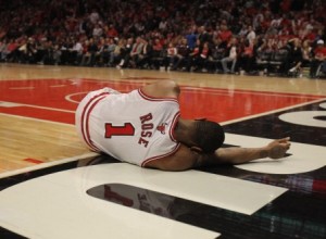 Derrick Rose is down