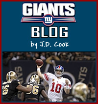 New York Giants Blog by J.D. Cook