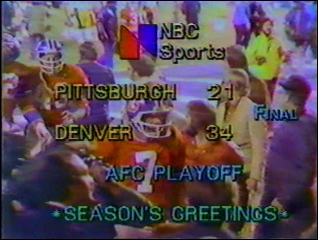 1977 Steelers vs Broncos